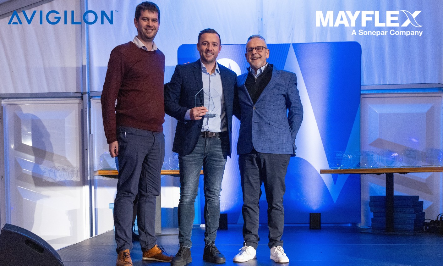 Mayflex win Avigilon Highest Overall Sales - UK and Europe Award