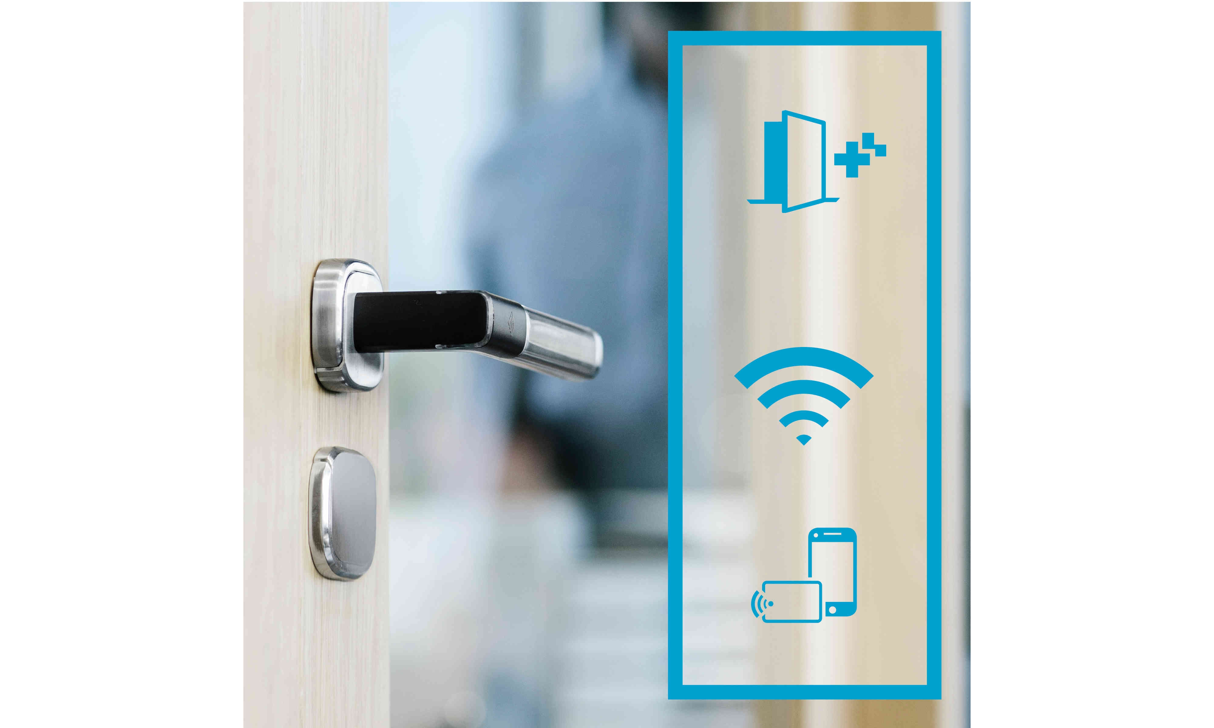 New Aperio® H100: easy-to-integrate wireless access control technology is now inside a stylish door handle