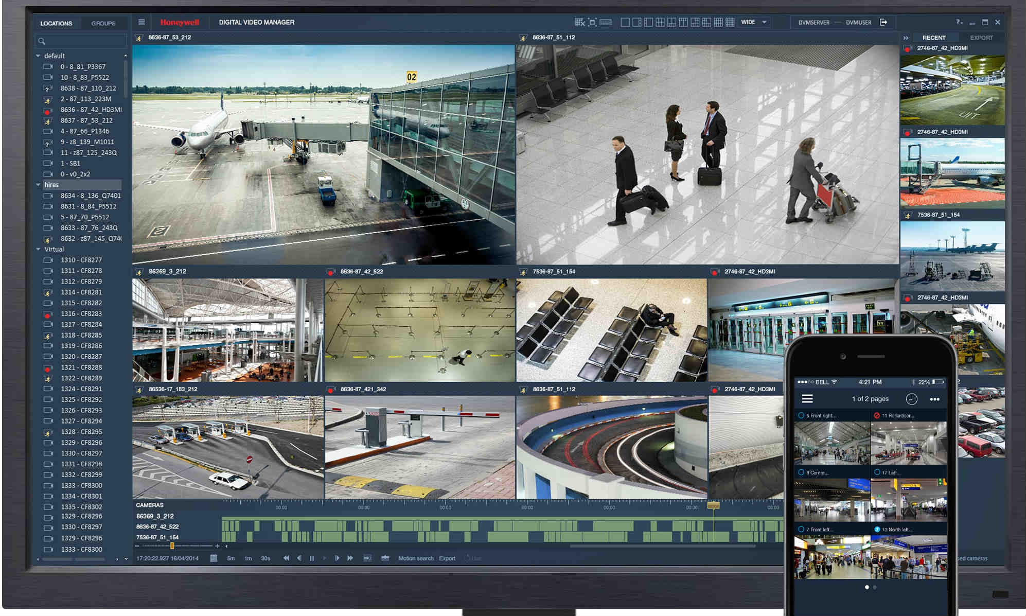 Honeywell upgrade Digital Video Manager (DVM R600)