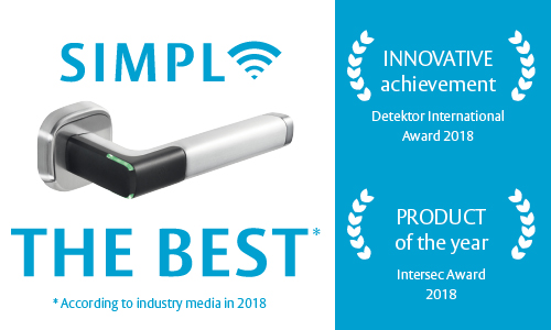 Why does the Aperio® H100 access control handle keep winning industry awards? Design, functionality, simplicity