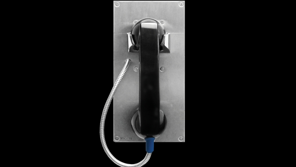 IP Panel phone with steel reinforced handset cable
