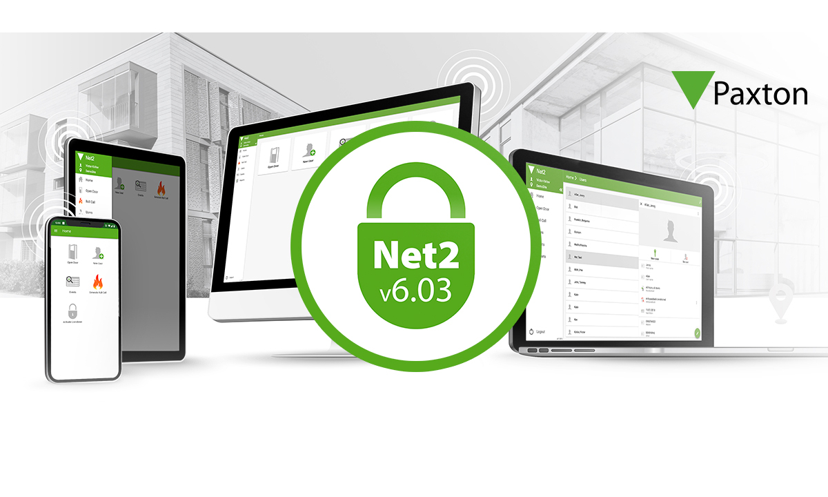 Paxton launch Net2 update- taking remote site management to the next level