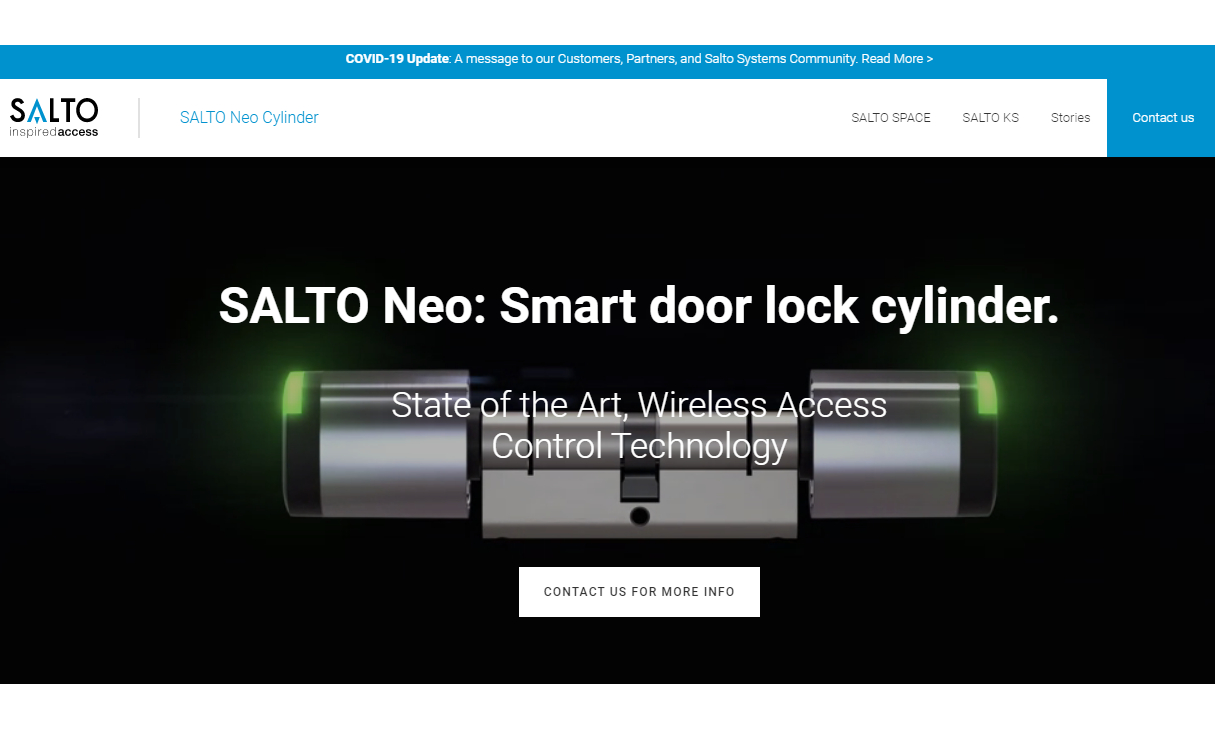 SALTO launch new Neo Cylinder microsite