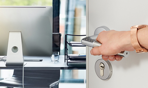 Entry-level access control? Add digital PIN locking to any interior door with this easy-to-install security handle