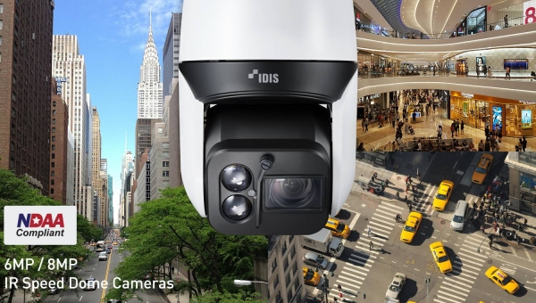 IDIS releases latest generation of 6mp and 8mp PTZ cameras