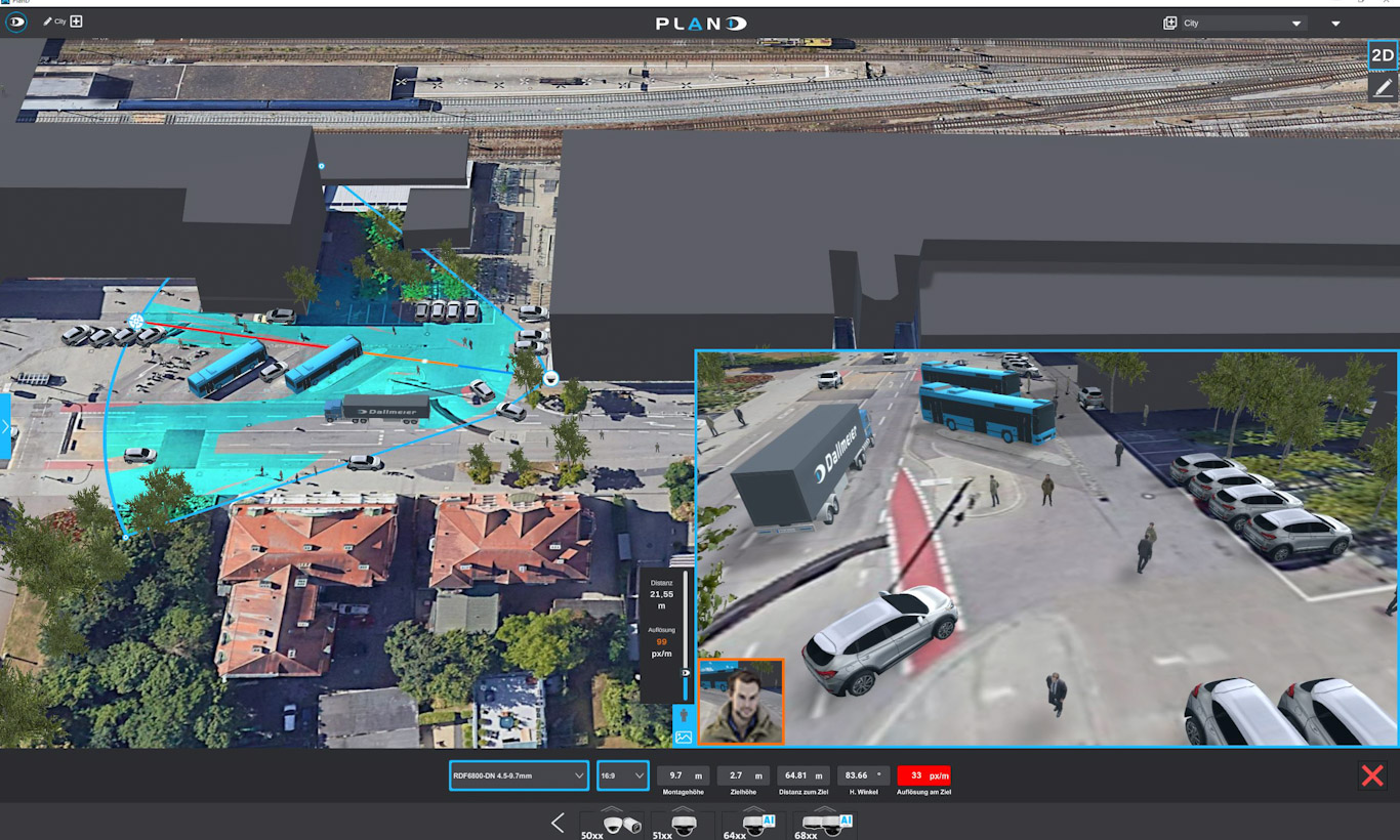 Dallmeier presents PlanD version 1.3.0: 3D camera planning becomes even more efficient
