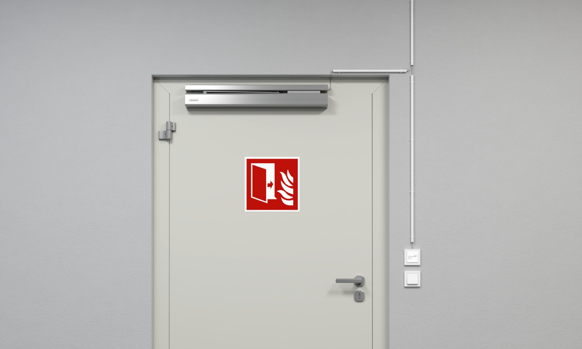 A convenient way to add electronic door locking and automated closing with one unique product