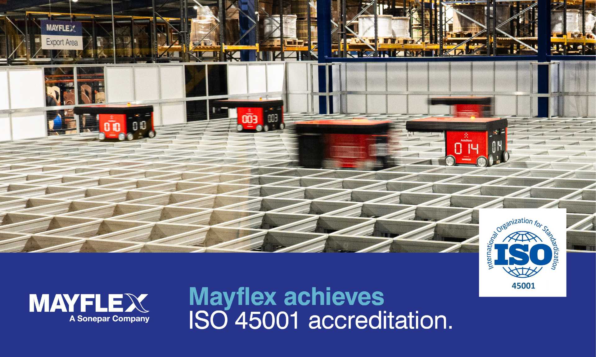 Mayflex achieves ISO 45001 accreditation