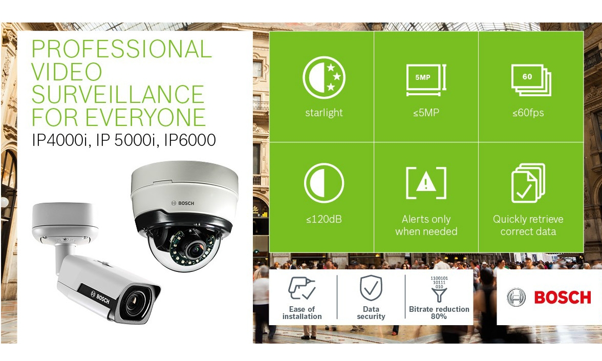 Bosch professional video surveillance for everyone