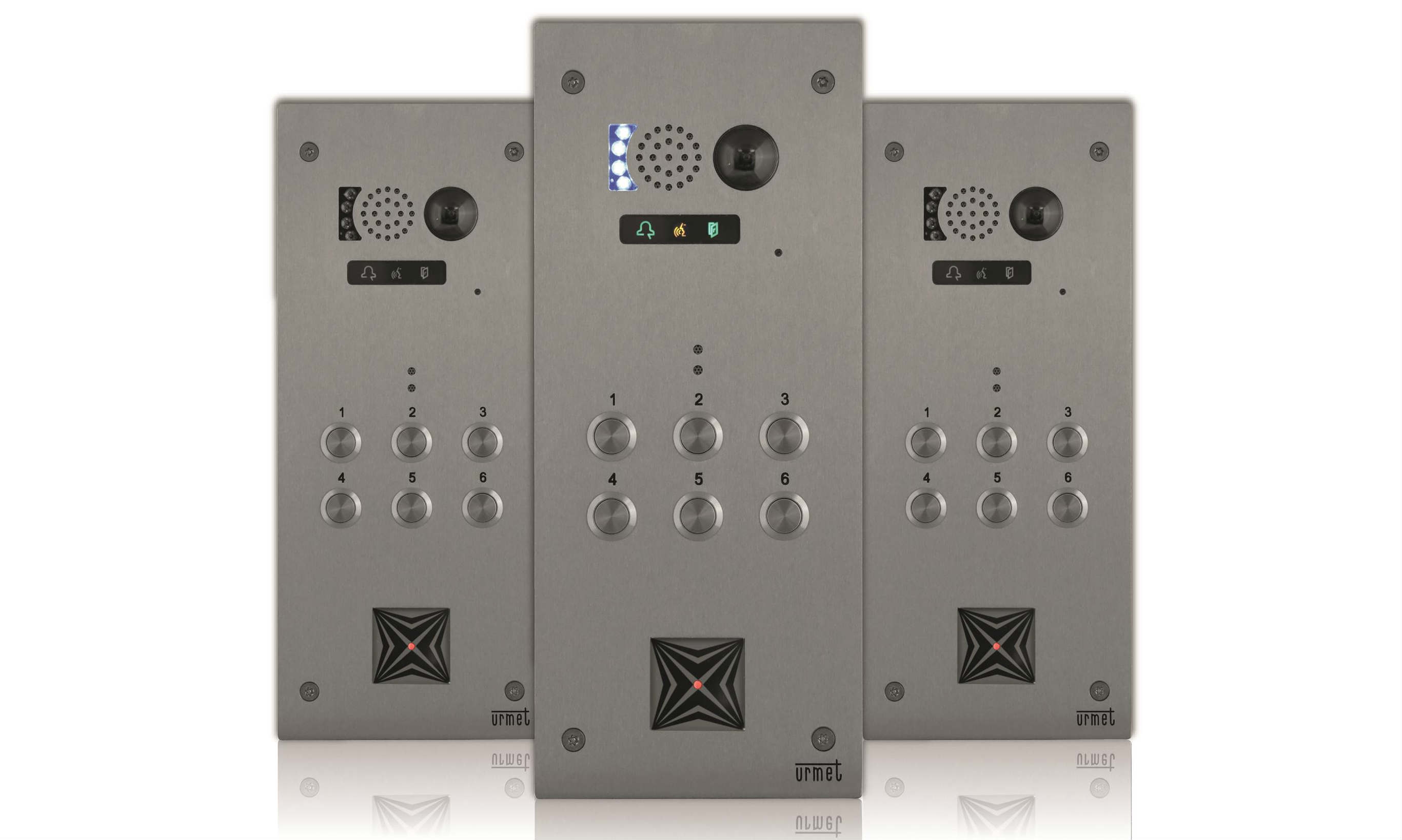 New stainless steel 2-wire video entry panels from Urmet
