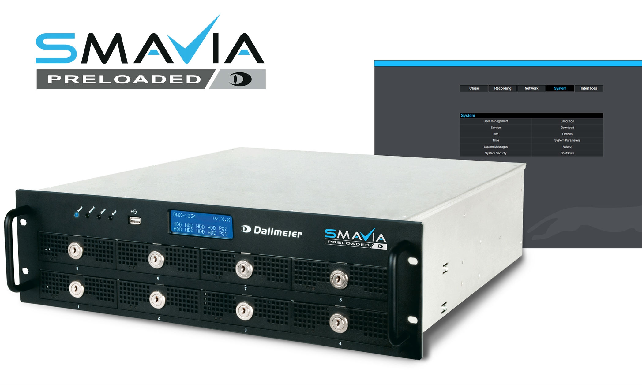 With the IPS 10000 Dallmeier presents a new video appliance for the recording of up to 100 HD video channels