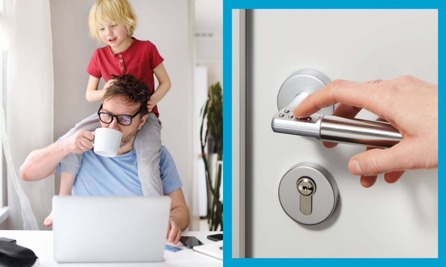 One simple door upgrade ensures a home office is private and secure